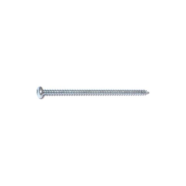 Midwest Fastener Sheet Metal Screw, #8 x 3 in, Zinc Plated Steel Pan Head Square Drive, 100 PK 08721 - main